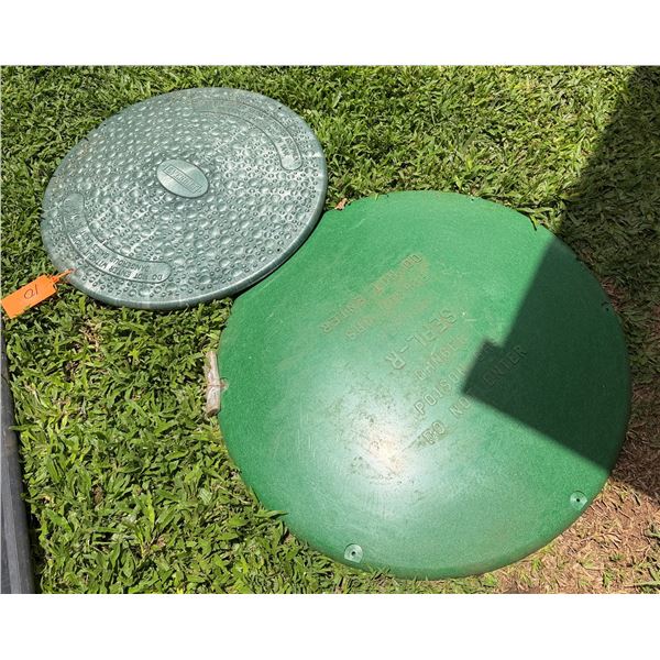 Everbilt Septic Tank Riser Cover & Green Seal-R Plastic Septic Tank Cover