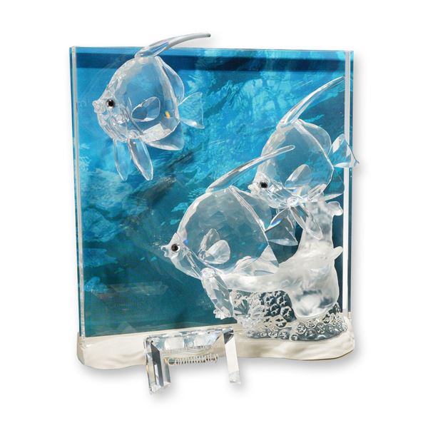 Swarovski Crystal 2007 Annual Edition Wonders of the Sea Sculpture, Community plus Title Plaque