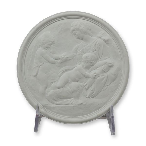 Wedgwood White Jasperware Neoclassical Relief Medallion