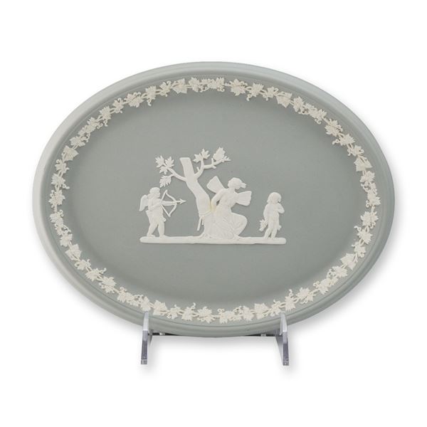 Wedgwood Jasperware Cupid and Psyche Oval Tray