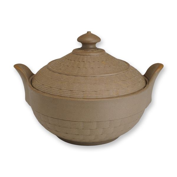 Wedgwood Caneware Basketweave Lidded Pot