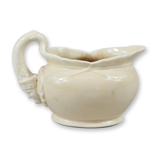 Wedgwood Creamware Pitcher with Clown Handle, circa 1875
