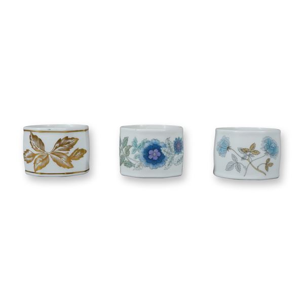 3pc Wedgwood Bone China Napkin Rings