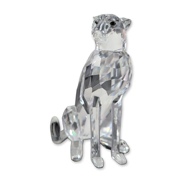 Swarovski Faceted Crystal Seated Cheetah