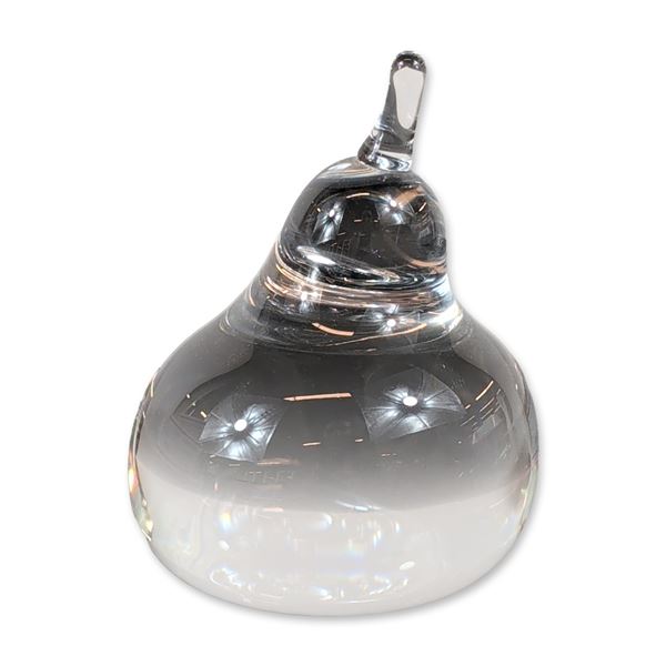Steuben Crystal Pear Shaped Paperweight