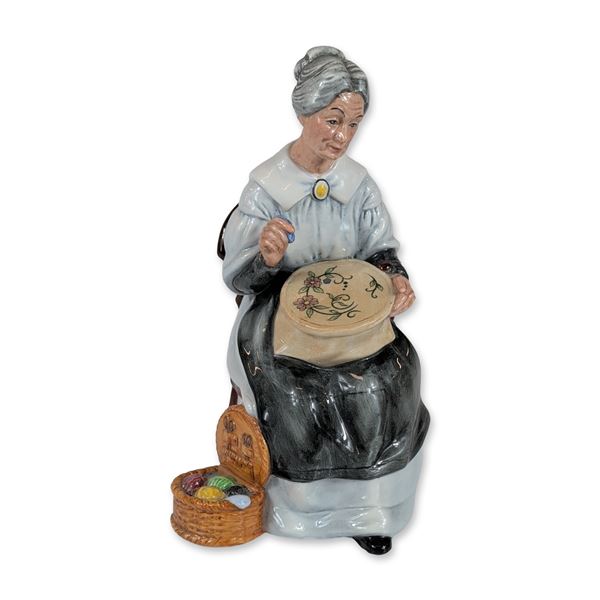 Royal Doulton Porcelain Figurine Embroidering HN2855