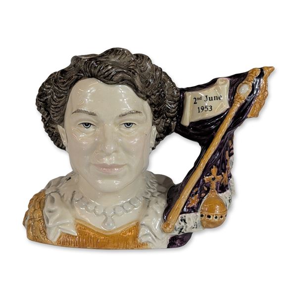 Royal Doulton Queen Elizabeth II Coronation Small Character Jug D7168