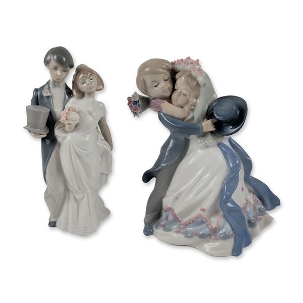 Pair of Spanish Porcelain Wedding Figurines