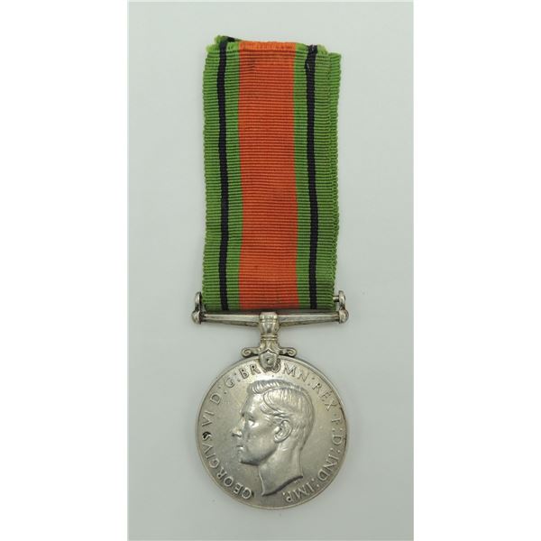 #4 WW2 Canadian 1939 1945 Defence Medal Silver