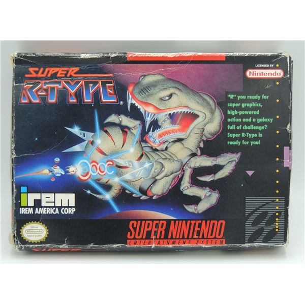 #10  Super Nintendo SNES Game Super R-Type CIB