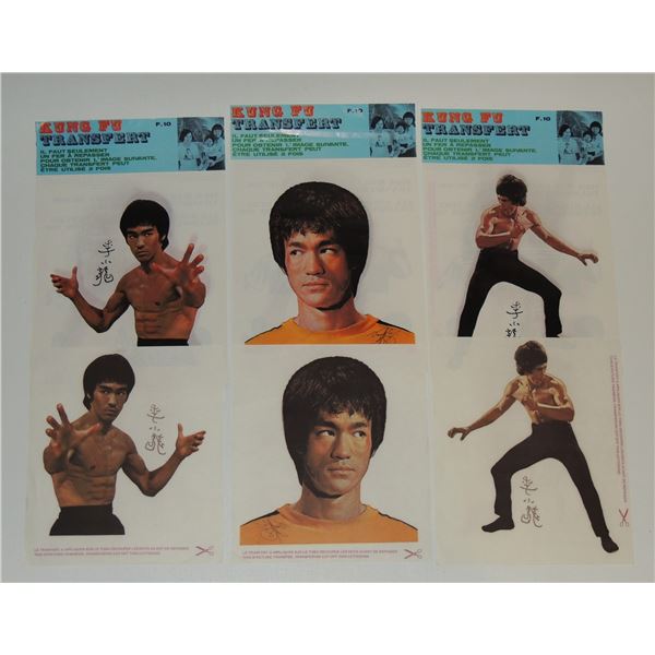 #27 1970s T-Shirt Bruce Lee Kung Fu Transfers Lot