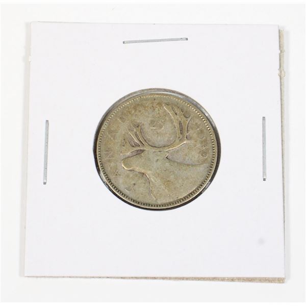 #52 1949 Canada Quarter 25 Cents Silver Coin