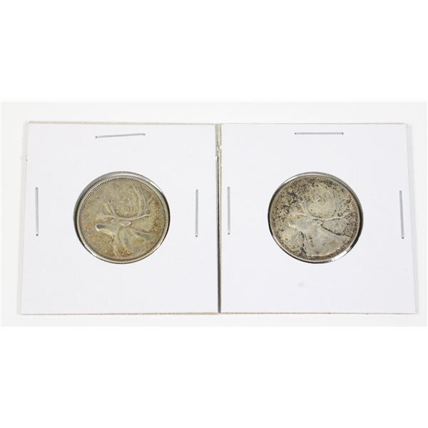 #53 1960 1964 Canada Quarter 25 Cents Silver Coin