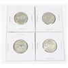 Image 1 : #54 1967 25 Cents Canada Silver Coin Lot 4 Bobcat