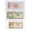 Image 1 : #94 Yugoslavia 10 50 500 Dinara Banknotes
