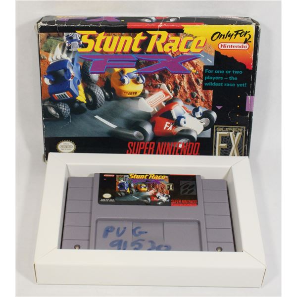 #101  Nintendo SNES Game Stunt Race FX Boxed
