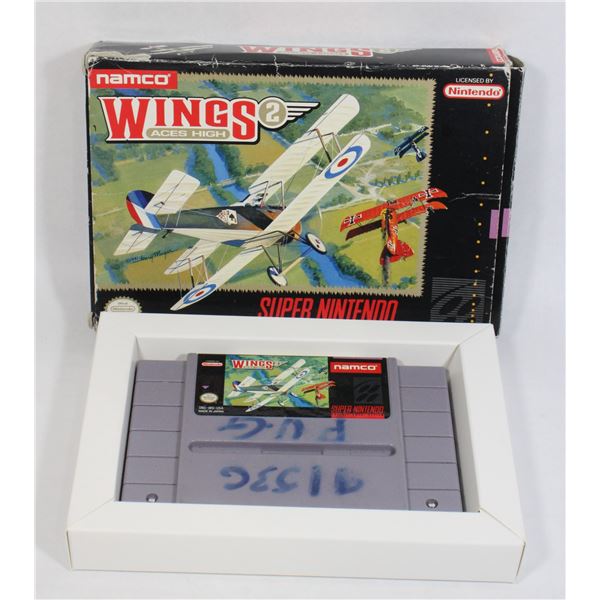 #102 Nintendo SNES GameWings 2 Aces High Boxed
