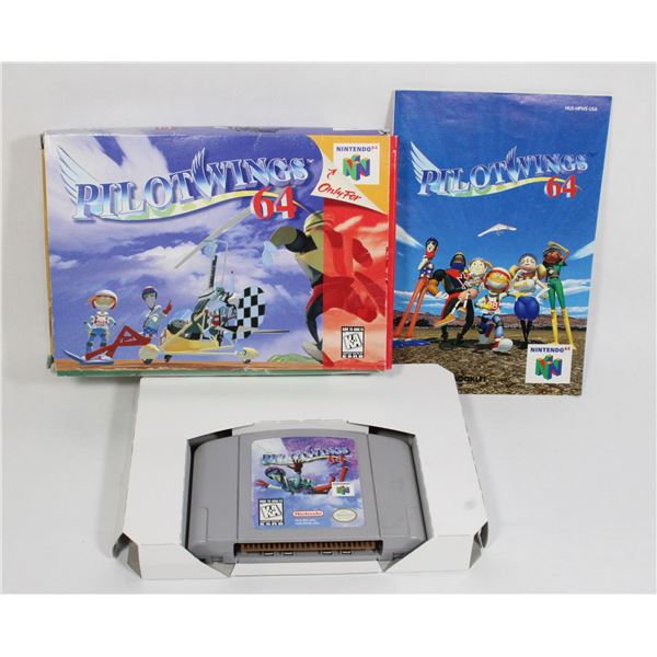 #104 Nintendo 64 N64 Game Pilot Wings 64 CIB