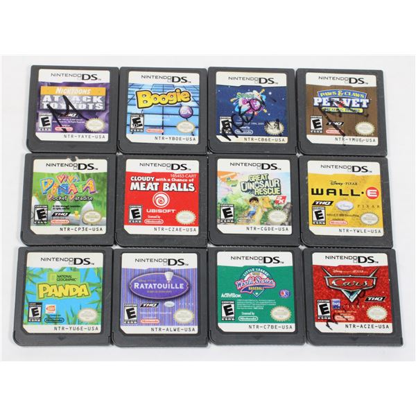 #131 Lot of 12 Nintendo DS Games inc Wall-E Cars
