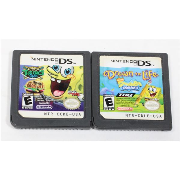 #132 Lot Nintendo DS Spongebob Squarepants