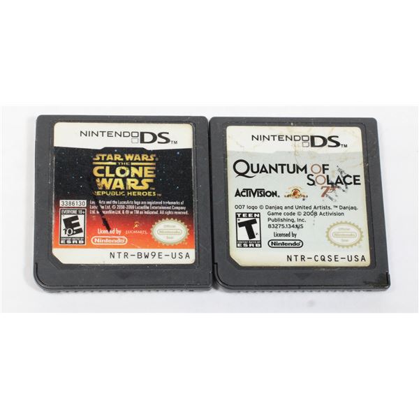 #133 Ninteno DS Star Wars Clone Wars + 007 Games