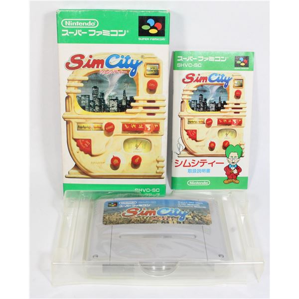 #149 Japan Super Famicom SNES Sim City CIB
