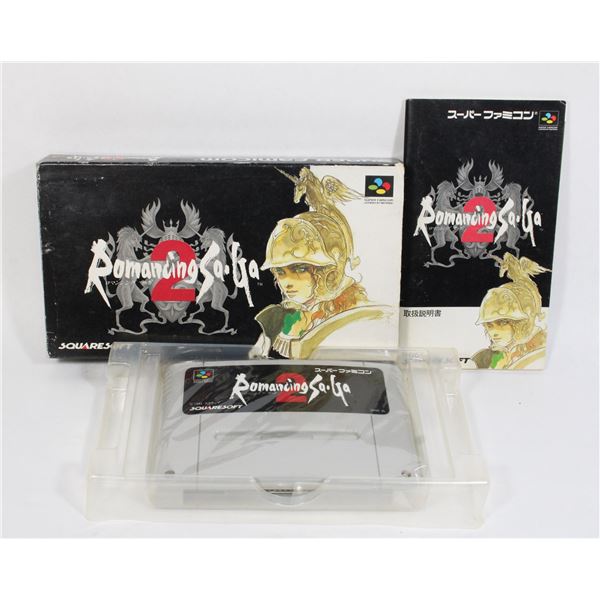 #158 Japan Famicom SNES  Romancing Saga 2 CIB