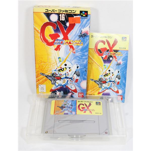 #162 Japan Super Famicom SNES  Gundam GX CIB