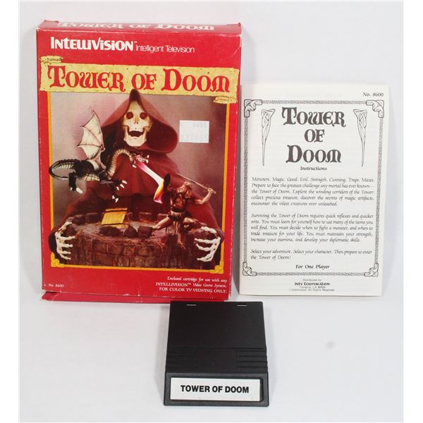 #170 Intellivision Game Tower of Doom CIB