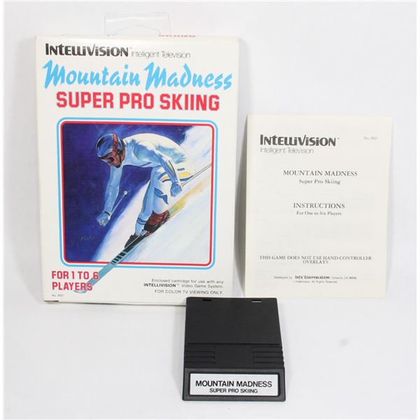 #172 Intellivision Mountain Madness CIB Rare