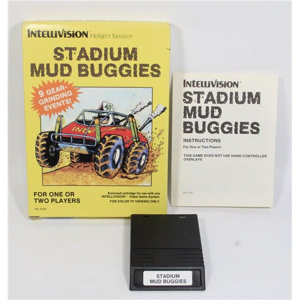 #176 Intellivision Game Stadium Mud Buggies CIB