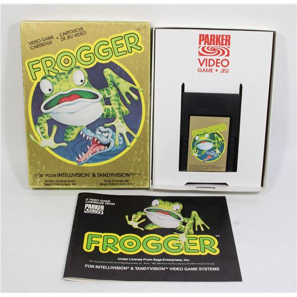 #177 Intellivision Game  Frogger CIB