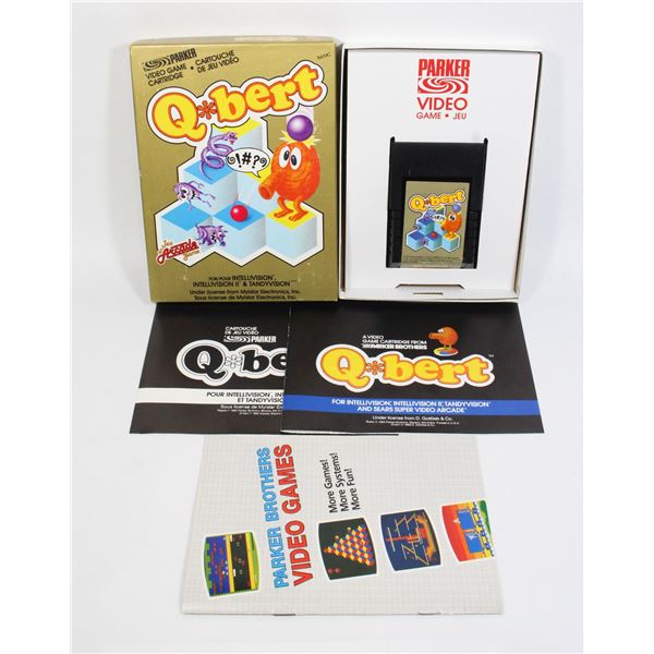 #179 Intellivision Game Q*Bert CIB