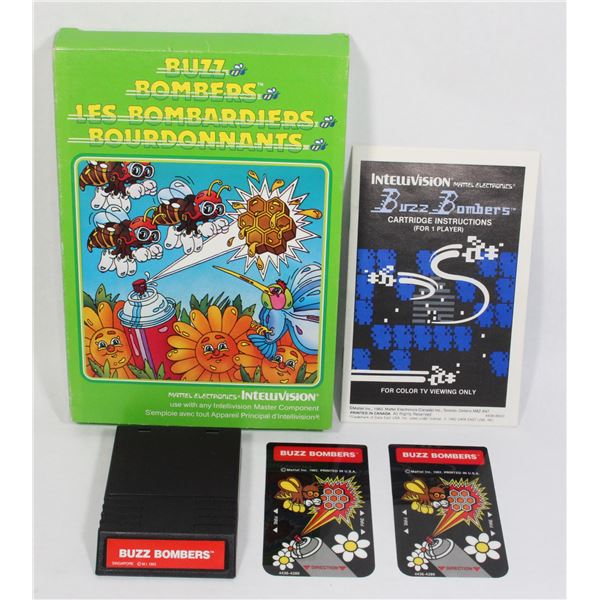 #182 Intellivision Game  Buzz Bombers CIB