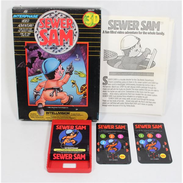 #187 Intellivision Game Sewer Sam CIB