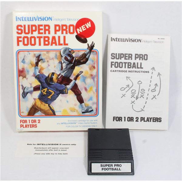 #191 Intellivision Game Super Pro Football CIB