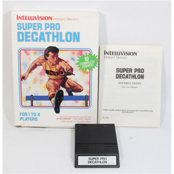#192 Intellivision Game Super Pro Decathlon CIB