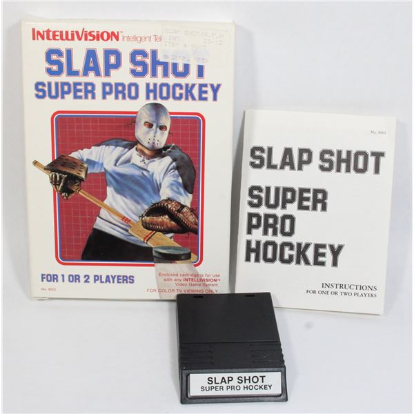 #195 Intellivision Game CIB Slap Shot Hockey