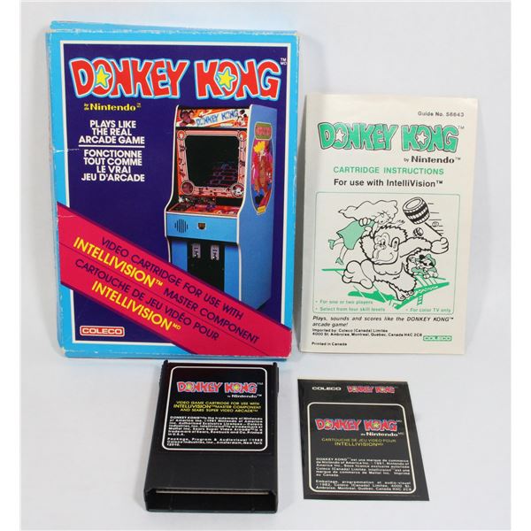#197 Intellivision Game Donkey Kong CIB