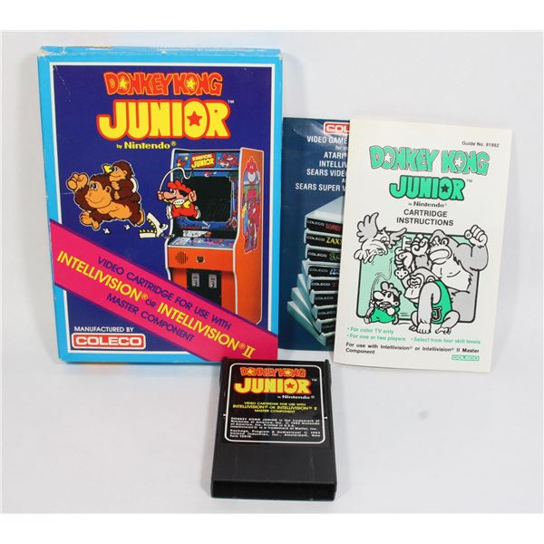#199 Intellivision Game Donkey Kong Junior CIB