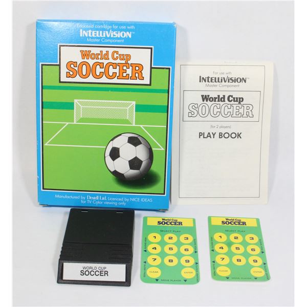 #205 Intellivision Game World Cup Soccer CIB