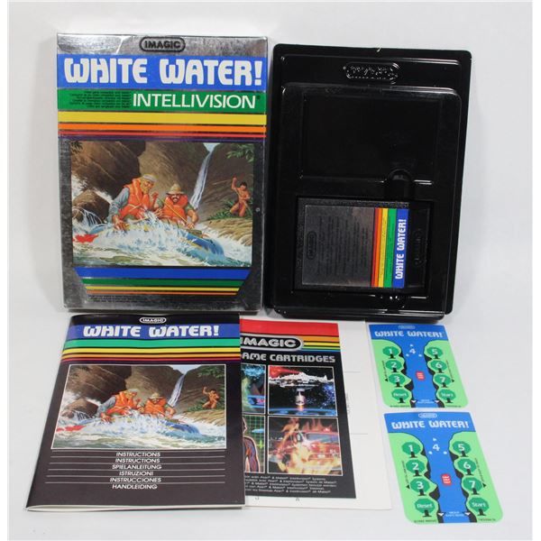 #206 Intellivision Imagic White Water! CIB Game