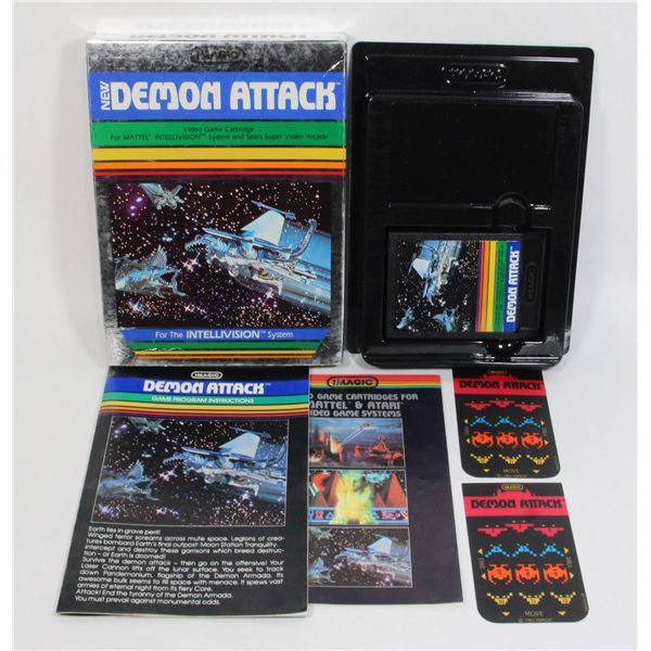 #208 Intellivision Imagic Demon Attack Game CIB