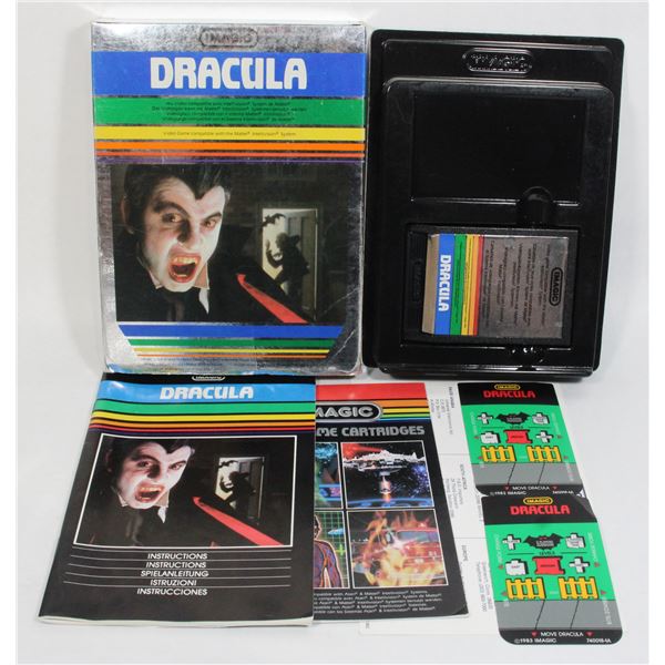 #209 Intellivision Imagic Dracula Game CIB