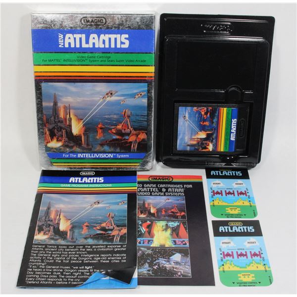 #210 Intellivision Imagic Atlantis Game CIB