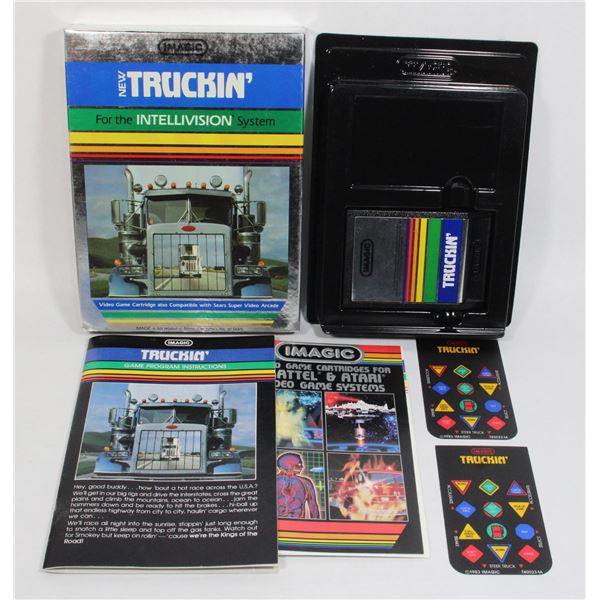 #213 Intellivision Imagic Truckin' Game CIB