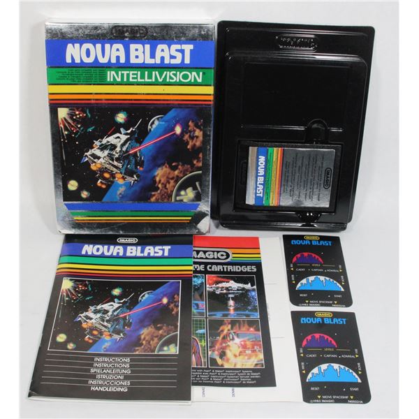 #214 Intellivision Imagic Nova Blast Game CIB