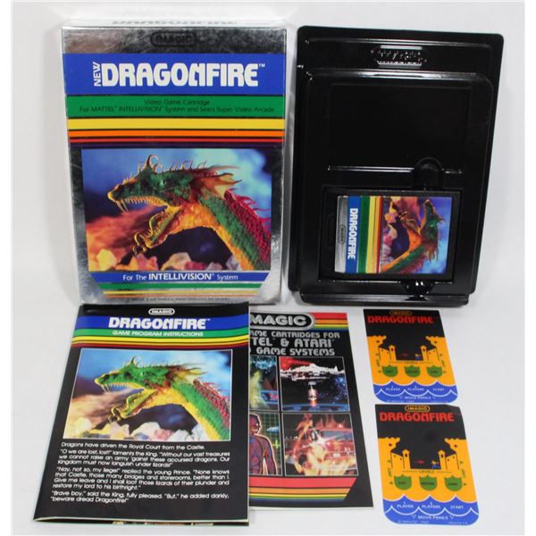 #217 Intellivision Imagic Dragonfire Game CIB