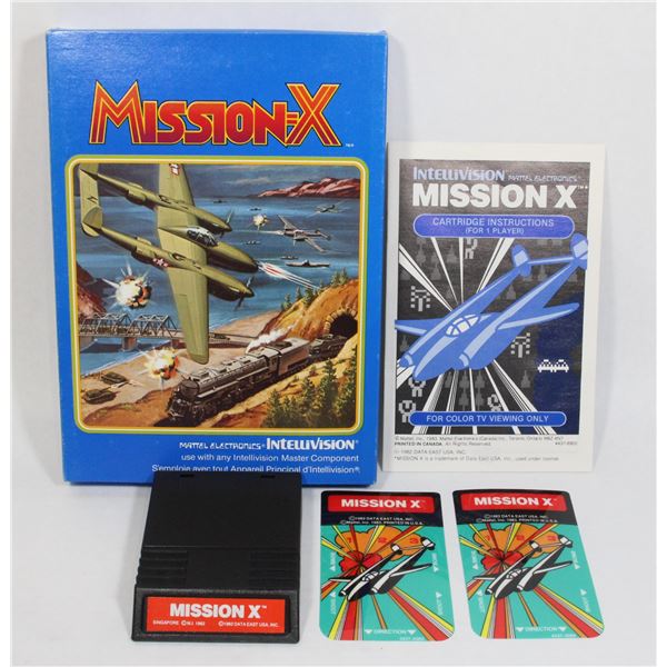 #220 Intellivision Game Mission-X CIB
