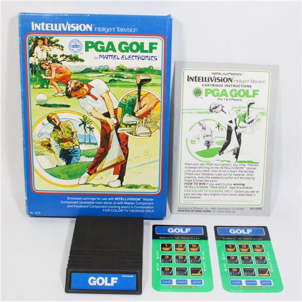 #223 Intellivision Game PGA Golf CIB